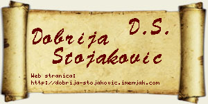 Dobrija Stojaković vizit kartica